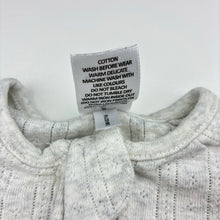 Load image into Gallery viewer, Unisex Target, grey organic cotton pointelle zip romper, FUC, size 000,  