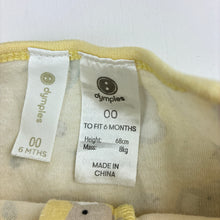Load image into Gallery viewer, Unisex Dymples, cotton zip coverall, koalas, FUC, size 00,  
