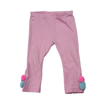 Load image into Gallery viewer, Girls Jack &amp; Milly, pink stretch cotton baby leggings, elasticated, FUC, size 00,  