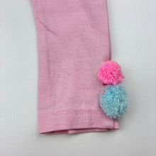 Load image into Gallery viewer, Girls Jack &amp; Milly, pink stretch cotton baby leggings, elasticated, FUC, size 00,  