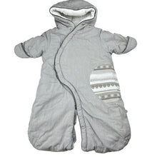 Load image into Gallery viewer, Unisex OBAIBI, grey hooded coverall, hot-air balloon, GUC, size 000,  