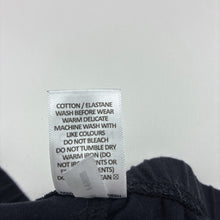 Load image into Gallery viewer, Unisex Target, black stretch organic cotton leggings, elasticated, GUC, size 10,  