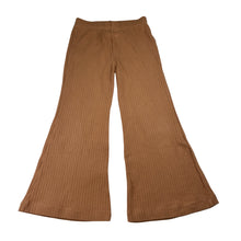 Load image into Gallery viewer, Girls Bonds, brown stretch cotton ribbed pants, elasticated, EUC, size 4,  