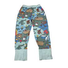 Load image into Gallery viewer, Unisex Jack &amp; Milly, animal print cotton pyjama pants, wash fade, FUC, size 3,  