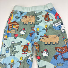 Load image into Gallery viewer, Unisex Jack &amp; Milly, animal print cotton pyjama pants, wash fade, FUC, size 3,  