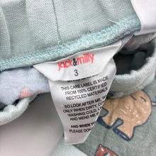 Load image into Gallery viewer, Unisex Jack &amp; Milly, animal print cotton pyjama pants, wash fade, FUC, size 3,  