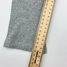 Load image into Gallery viewer, Girls Uniqlo, grey stretch cotton ribbed leggings, elasticated, GUC, size 9-10,  