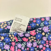 Load image into Gallery viewer, Girls Anko, floral stretch cotton leggings, elasticated, GUC, size 3,  