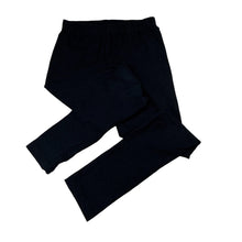 Load image into Gallery viewer, Girls Brilliant Basics, black stretch cotton leggings, elasticated, GUC, size 7,  