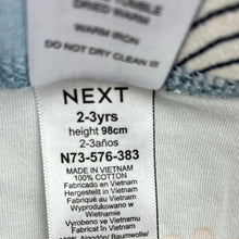 Load image into Gallery viewer, Unisex Next, cotton pyjama pants, elasticated, whale, GUC, size 2-3,  