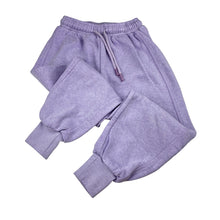 Load image into Gallery viewer, Unisex Favourites, purple fleecel lined track pants, elasticated, GUC, size 4,  