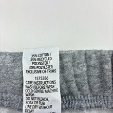 Load image into Gallery viewer, Unisex Brilliant Basics, grey fleece lined track pants, elasticated, EUC, size 7,  