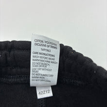 Load image into Gallery viewer, Unisex KID, cotton blend fleece lined track pants, elasticated, EUC, size 4,  