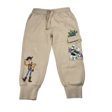 Load image into Gallery viewer, Unisex Disney, Toy Story cotton blend fleece lined track pants, elasticated, GUC, size 3,  