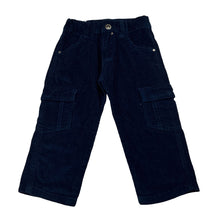 Load image into Gallery viewer, Unisex milon, navy corduroy cotton pants, elasticated, EUC, size 1,  