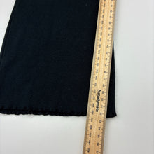 Load image into Gallery viewer, Girls Cotton On, black stretch cotton ribbed pants, elasticated, GUC, size 9-10,  