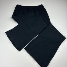 Load image into Gallery viewer, Girls Cotton On, black stretch cotton ribbed pants, elasticated, GUC, size 9-10,  