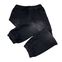 Load image into Gallery viewer, Unisex F&amp;F, stretch denim cargo pants, elasticated, GUC, size 6-7,  