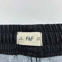 Load image into Gallery viewer, Unisex F&amp;F, stretch denim cargo pants, elasticated, GUC, size 6-7,  