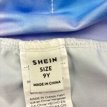 Load image into Gallery viewer, Girls SHEIN, leggings, elasticated, celestial cloud pattern, EUC, size 9,  