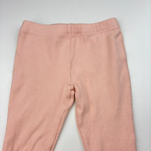 Load image into Gallery viewer, Girls WITH LOVE FOR KIDS, pink ribbed pants, elasticated, EUC, size 5,  