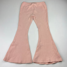 Load image into Gallery viewer, Girls WITH LOVE FOR KIDS, pink ribbed pants, elasticated, EUC, size 5,  