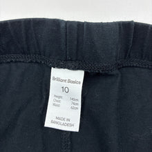 Load image into Gallery viewer, Girls Brilliant Basics, black stretch cotton leggings, elasticated, GUC, size 10,  