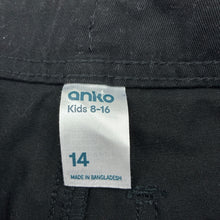 Load image into Gallery viewer, Unisex Anko, black cotton pants, adjustable, EUC, size 14,  