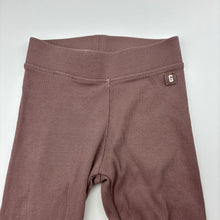 Load image into Gallery viewer, Girls Zara, mauve ribbed leggings, elasticated, EUC, size 8,  