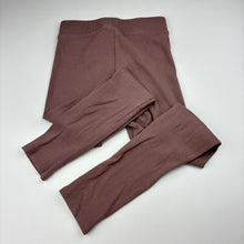 Load image into Gallery viewer, Girls Zara, mauve ribbed leggings, elasticated, EUC, size 8,  