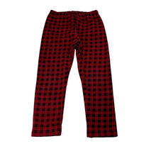 Load image into Gallery viewer, Girls Uniqlo, check fleece lined leggings, elasticated, GUC, size 3,  