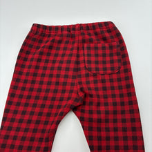 Load image into Gallery viewer, Girls Uniqlo, check fleece lined leggings, elasticated, GUC, size 3,  