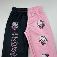 Load image into Gallery viewer, Girls Hello Kitty, lightweight track pants, elasticated, EUC, size 4-5,  