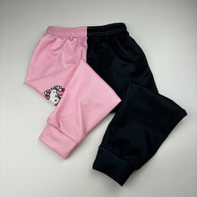 Load image into Gallery viewer, Girls Hello Kitty, lightweight track pants, elasticated, EUC, size 4-5,  
