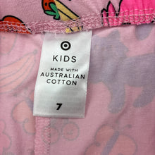 Load image into Gallery viewer, Girls Target, stretch cotton leggings, elasticated, butterfly, EUC, size 7,  