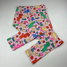 Load image into Gallery viewer, Girls Target, stretch cotton leggings, elasticated, butterfly, EUC, size 7,  