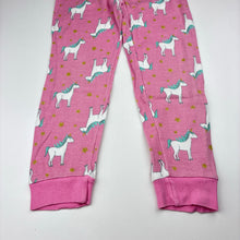 Load image into Gallery viewer, Girls HB, cotton pyjama pants, unicorn, wash fade, FUC, size 5,  