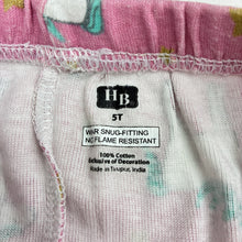 Load image into Gallery viewer, Girls HB, cotton pyjama pants, unicorn, wash fade, FUC, size 5,  