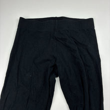 Load image into Gallery viewer, Girls black, stretch cotton leggings, elasticated, EUC, size 10,  