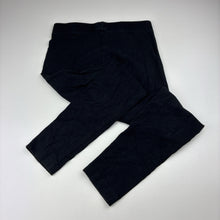Load image into Gallery viewer, Girls black, stretch cotton leggings, elasticated, EUC, size 10,  