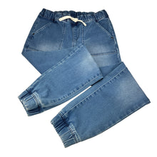 Load image into Gallery viewer, Boys Anko, blue denim jogger pants, elasticated, GUC, size 10,  