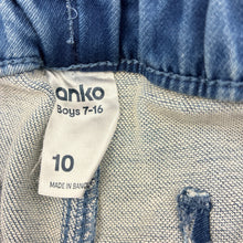 Load image into Gallery viewer, Boys Anko, blue denim jogger pants, elasticated, GUC, size 10,  