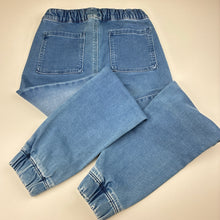 Load image into Gallery viewer, Boys Anko, blue denim jogger pants, elasticated, GUC, size 10,  