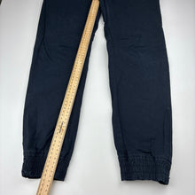 Load image into Gallery viewer, Boys Target, navy stretch cotton pants, elasticated, GUC, size 12,  