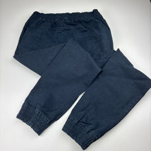 Load image into Gallery viewer, Boys Target, navy stretch cotton pants, elasticated, GUC, size 12,  