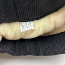 Load image into Gallery viewer, Unisex black, fleece lined, wadded corduroy pants, elasticated, EUC, size 5,  