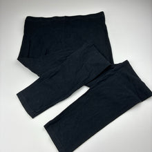 Load image into Gallery viewer, Girls Anko, black stretch cotton leggings, elasticated, GUC, size 16,  