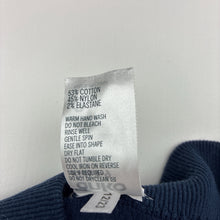 Load image into Gallery viewer, Girls Anko, navy cotton blend cable knit leggings, elasticated, GUC, size 3,  