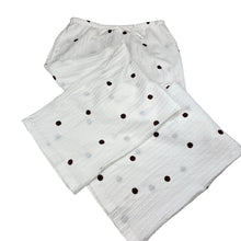 Load image into Gallery viewer, Girls Target, white wide-leg pants, elasticated, polka dots, EUC, size 12,  
