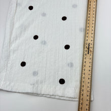 Load image into Gallery viewer, Girls Target, white wide-leg pants, elasticated, polka dots, EUC, size 12,  